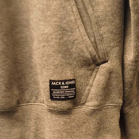Jack & Jones - Gray Hoodie with Mesh Accent - Picture 4 of 6